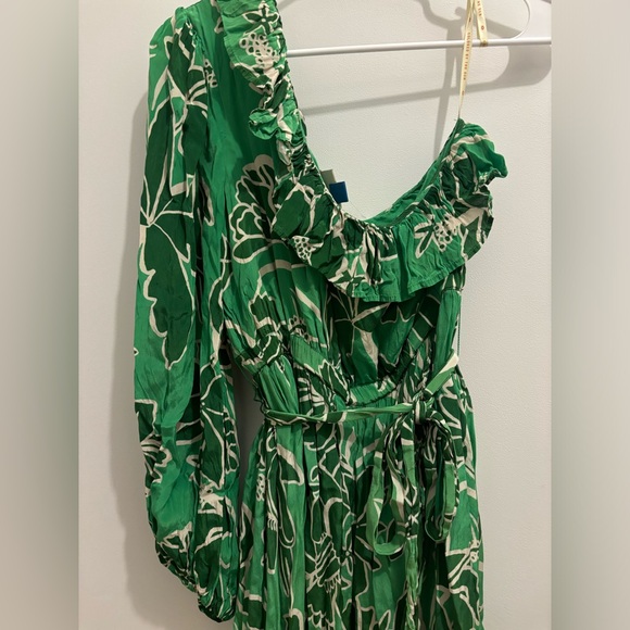 FARM Rio Printed One-Shoulder Ruffle Dress Size Medium - Picture 6 of 9